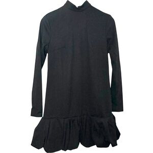 Andre Tan Black Wool Knit Sweater Dress XS NWOT